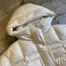 画像3: WHITE COLOR SHORT DESIGN HOODIE DOWN JACKET / Ladies M (3)