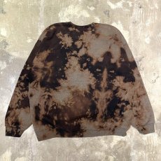 画像2: ALL OVER BLEACHED DESIGN SWEAT / Mens XL (2)