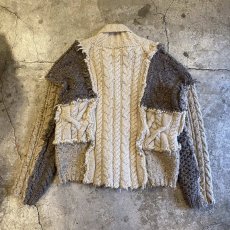 画像2: 【Wiz&Witch】"UNITED" PATCHWORK ALAN KNIT / OS  (2)