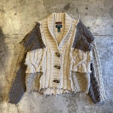 画像1: 【Wiz&Witch】"UNITED" PATCHWORK ALAN KNIT / OS  (1)