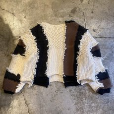 画像2: 【Wiz&Witch】"UNITED" PATCHWORK KNIT / OS (2)