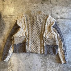 画像2: 【Wiz&Witch】"UNITED" PATCHWORK ALAN KNIT / OS  (2)