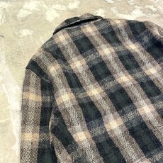 画像9: 90's【WOOLRICH】ALL OVER CHECK PATTERN WOOL ZIP UP JACKET / Mens M (9)