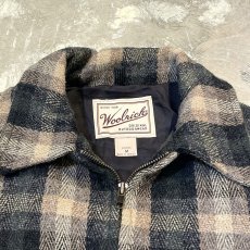 画像10: 90's【WOOLRICH】ALL OVER CHECK PATTERN WOOL ZIP UP JACKET / Mens M (10)