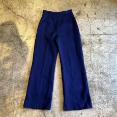 画像2: BLUE COLOR STRAIGHT DESIGN KNIT PANTS / W25 (2)