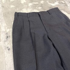 画像3: CHARCOAL COLOR STRAIGHT SILHOUETTE SLACKS / W30~W34 (3)