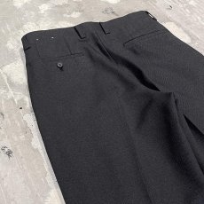 画像9: CHARCOAL COLOR STRAIGHT SILHOUETTE SLACKS / W30~W34 (9)