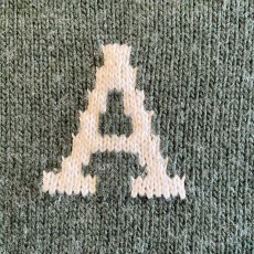 画像10: OLD FRONT POINT LOGO DESIGN COLOR LETTERED KNIT SWEATER / Ladies M (10)