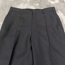 画像10: CHARCOAL COLOR STRAIGHT SILHOUETTE SLACKS / W30~W34 (10)