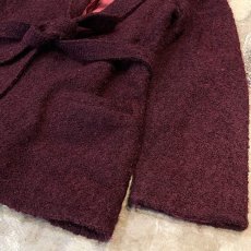 画像6: BURGUNDY　COLOR BELT STYLE DESIGN JACKET / Mens L (6)