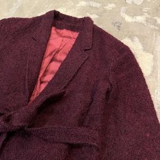 画像4: BURGUNDY　COLOR BELT STYLE DESIGN JACKET / Mens L (4)