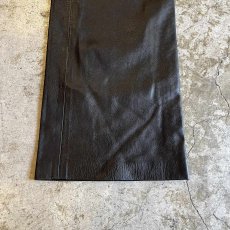 画像6: SIDE CROSS LINE DESIGN STRAIGHT LEATHER PANTS / W29(4) (6)