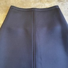 画像4: BLACK COLOR STRETCH DESIGN FLARE SKIRT / W26 (4)