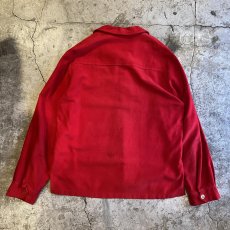 画像2: OLD FRONT LACE UP RED COLOR DESIGN L/S TOPS / Ladies L / MADE IN HOLLAND (2)