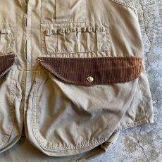 画像5: BACK POCKET DESIGN POINT CORDUROY HUNTING VEST / Ladies M (5)