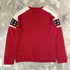 画像2: 70~80's【DEMETRE】COLOR SWITCHED WOOL KNIT SWEATER / Mens L (2)