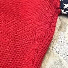 画像10: 70~80's【DEMETRE】COLOR SWITCHED WOOL KNIT SWEATER / Mens L (10)