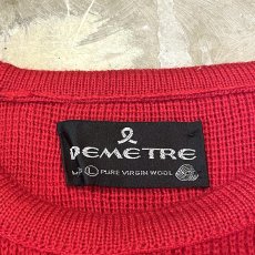 画像12: 70~80's【DEMETRE】COLOR SWITCHED WOOL KNIT SWEATER / Mens L (12)