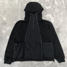 画像1: 【WONDERGROUND】THREE ZIP UP HOODIE JACKET / BLACK / OS (1)