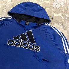 画像4: 【adidas】LOGO CRASH DAMAGE HOODIE SWEAT / Mens XL (4)