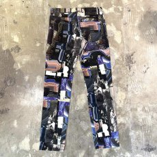 画像2: 【DIESEL】ALL OVER PATTERN STRAIGHT SILHOUETTE PANTS / W31 (2)