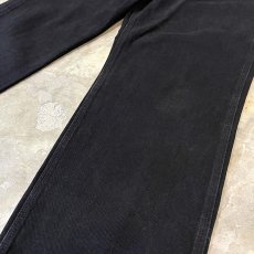 画像6: 【POLO JEANS】BLACK COLOR WIDE SILHOUETTE DENIM PANTS / W33 (6)