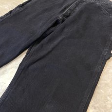 画像4: 【POLO JEANS】BLACK COLOR WIDE SILHOUETTE DENIM PANTS / W33 (4)