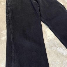 画像5: 【POLO JEANS】BLACK COLOR WIDE SILHOUETTE DENIM PANTS / W33 (5)