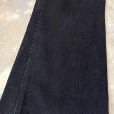 画像7: 【POLO JEANS】BLACK COLOR WIDE SILHOUETTE DENIM PANTS / W33 (7)