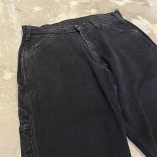 画像3: 【POLO JEANS】BLACK COLOR WIDE SILHOUETTE DENIM PANTS / W33 (3)