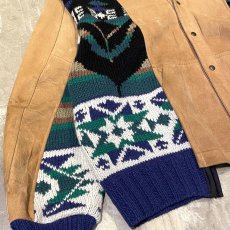 画像5: 【Wiz&Witch】"UNITED" NATIVE KNIT × SUEDE JACKET / OS (5)