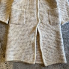 画像4: WAFFLE IVORY DESIGN MOHAIR COAT / Ladies M (4)