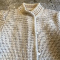 画像5: WAFFLE IVORY DESIGN MOHAIR COAT / Ladies M (5)