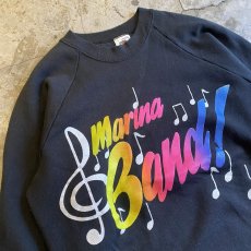 画像3: 80's "MARINA BAND" LOGO PRINTED DESIGN L/S SWEAT / Ladies L / MADE IN USA (3)