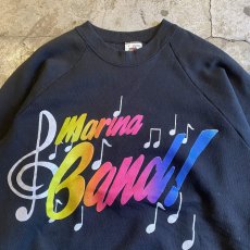 画像4: 80's "MARINA BAND" LOGO PRINTED DESIGN L/S SWEAT / Ladies L / MADE IN USA (4)