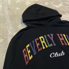 画像3: "BEVERLIY HILLS CLUB" PRINTED HOODIE SWEAT / Mens XL (3)