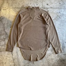 画像1: FREECE HALF ZIP UP THUMBHOLE DESIGN L/S TOPS / Ladies L (1)