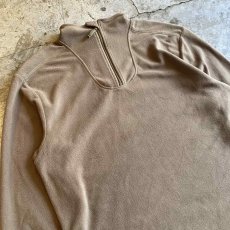 画像3: FREECE HALF ZIP UP THUMBHOLE DESIGN L/S TOPS / Ladies L (3)