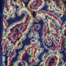 画像7: ALL OVER PAISLEY PATTERN KNIT DESIGN CARDIGAN / Ladies S(M) / MADE IN USA (7)