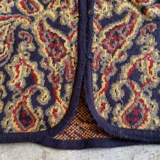 画像5: ALL OVER PAISLEY PATTERN KNIT DESIGN CARDIGAN / Ladies S(M) / MADE IN USA (5)