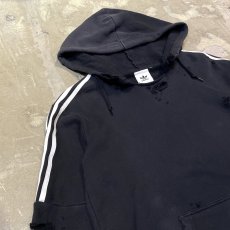 画像3: 【adidas】LOGO CRASH DAMAGE HOODIE SWEAT / Mens L (3)