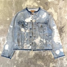 画像2: 【Wiz&Witch】"WANDERER" ZIP UP DENIM JACKET JIMI HENDRIX BACK / OS (2)