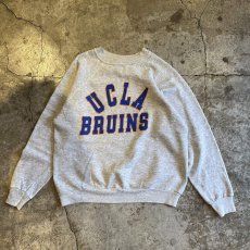 画像1: 80's FRONT COLOR LOGO PRINTED DESIGN L/S SWEAT / Ladies M(L) / MADE IN USA (1)