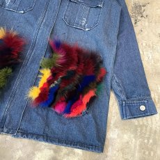 画像6: 【Wiz&Witch】"UNITED" MIX FUR POCKET DENIM JACKET / OS (6)