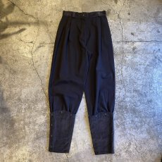 画像1: POINT CORDUROY HEM DESIGN SIDE SNAP BUTTON PANTS / W27 / MADE IN ITALY (1)