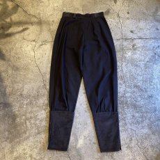 画像2: POINT CORDUROY HEM DESIGN SIDE SNAP BUTTON PANTS / W27 / MADE IN ITALY (2)