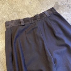 画像9: POINT CORDUROY HEM DESIGN SIDE SNAP BUTTON PANTS / W27 / MADE IN ITALY (9)