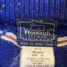 画像11: 【WOOLRICH】DUCK PATTERN DESIGN WOOL KNIT SWEATER / Ladies M (11)