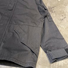 画像6: 【ALPHA】CHARCOAL COLOR MILITARY HOODIE JACKET / Mens L / MADE IN USA (6)