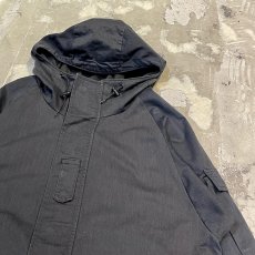 画像4: 【ALPHA】CHARCOAL COLOR MILITARY HOODIE JACKET / Mens L / MADE IN USA (4)